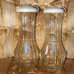 Vintage Glass Salad Dressing Cruets